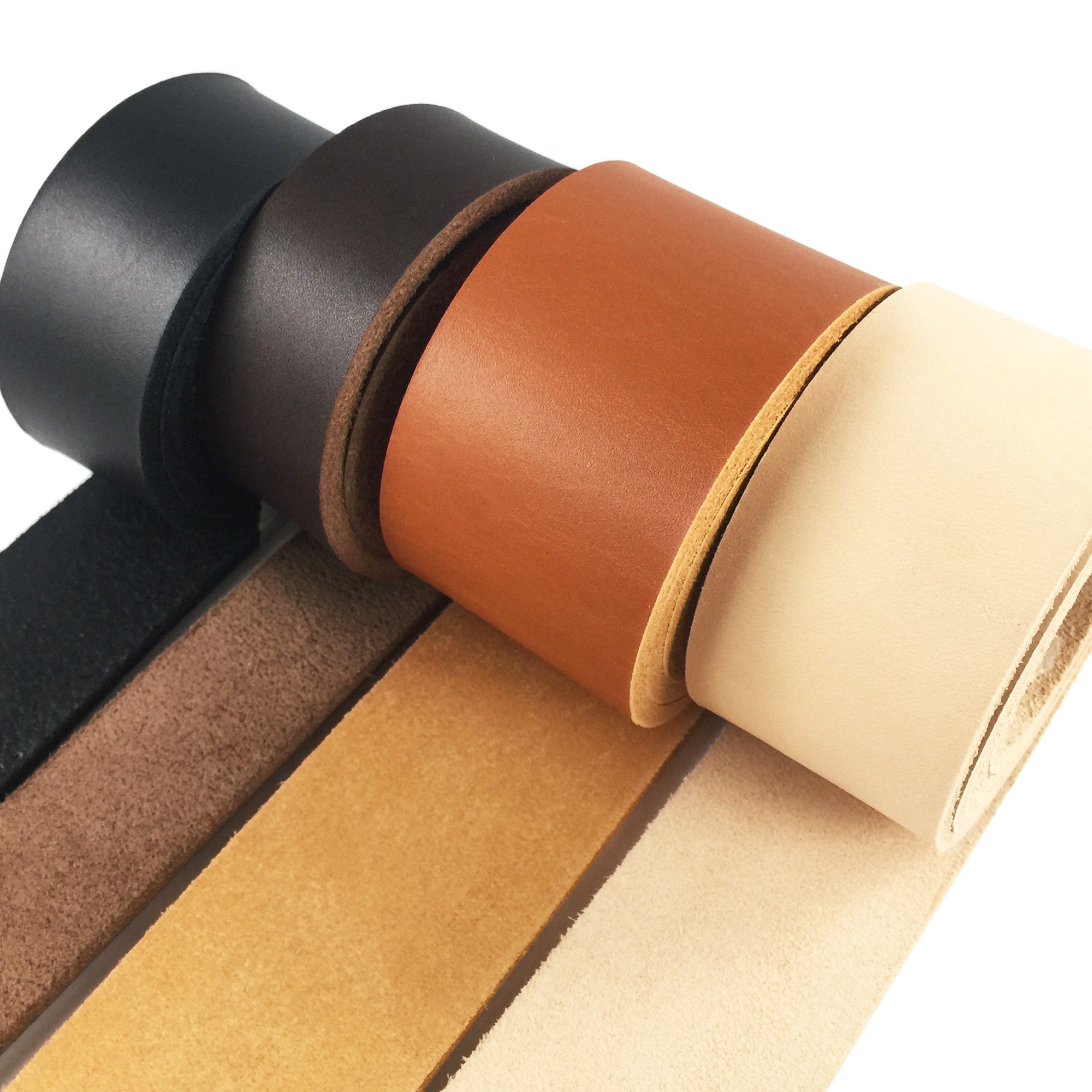 8/9oz. Brown Leather Strips, great for making belts or leathercraft projects.