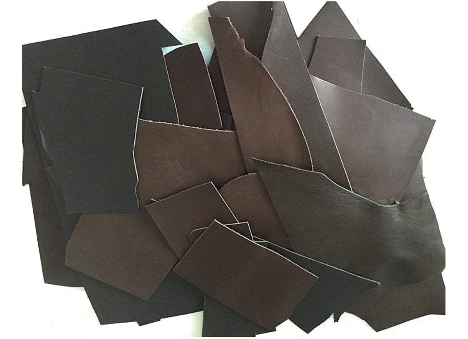Vegetable-Tanned Leather Scrap bags, 2 LBS per Bag, Different colors.