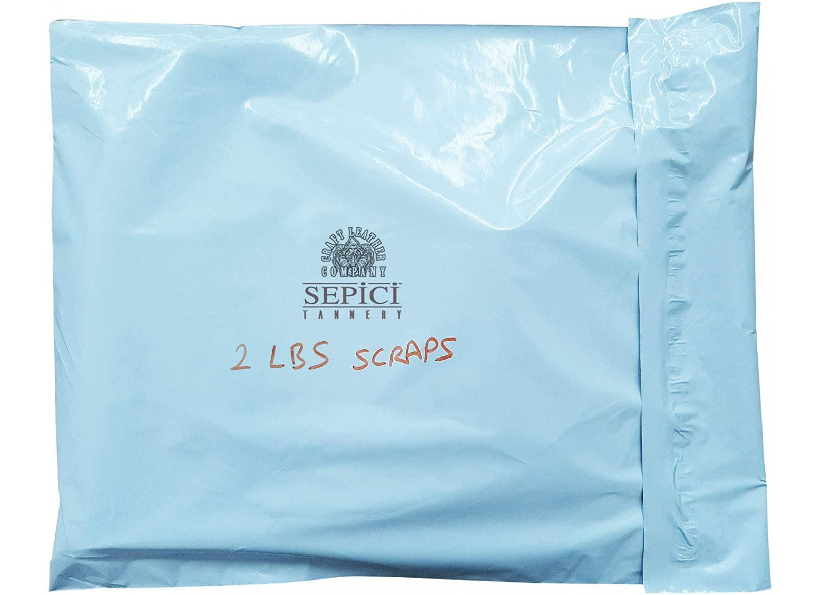 Vegetable-Tanned Leather Scrap bags, 2 LBS per Bag, Different colors.