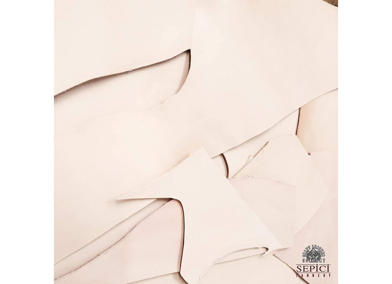 Vegetable-Tanned Leather Scrap bags, 2 LBS per Bag, Different colors.