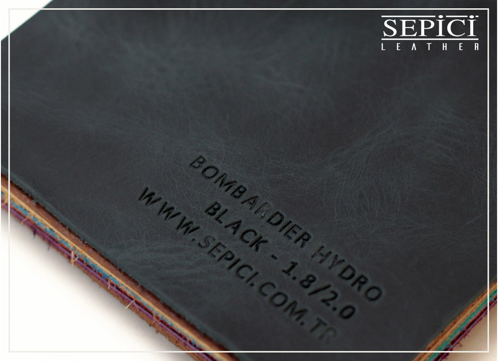 4/5oz. Bombardier Hydro Leather, Chrome Tanned, Western Collection by Sepici