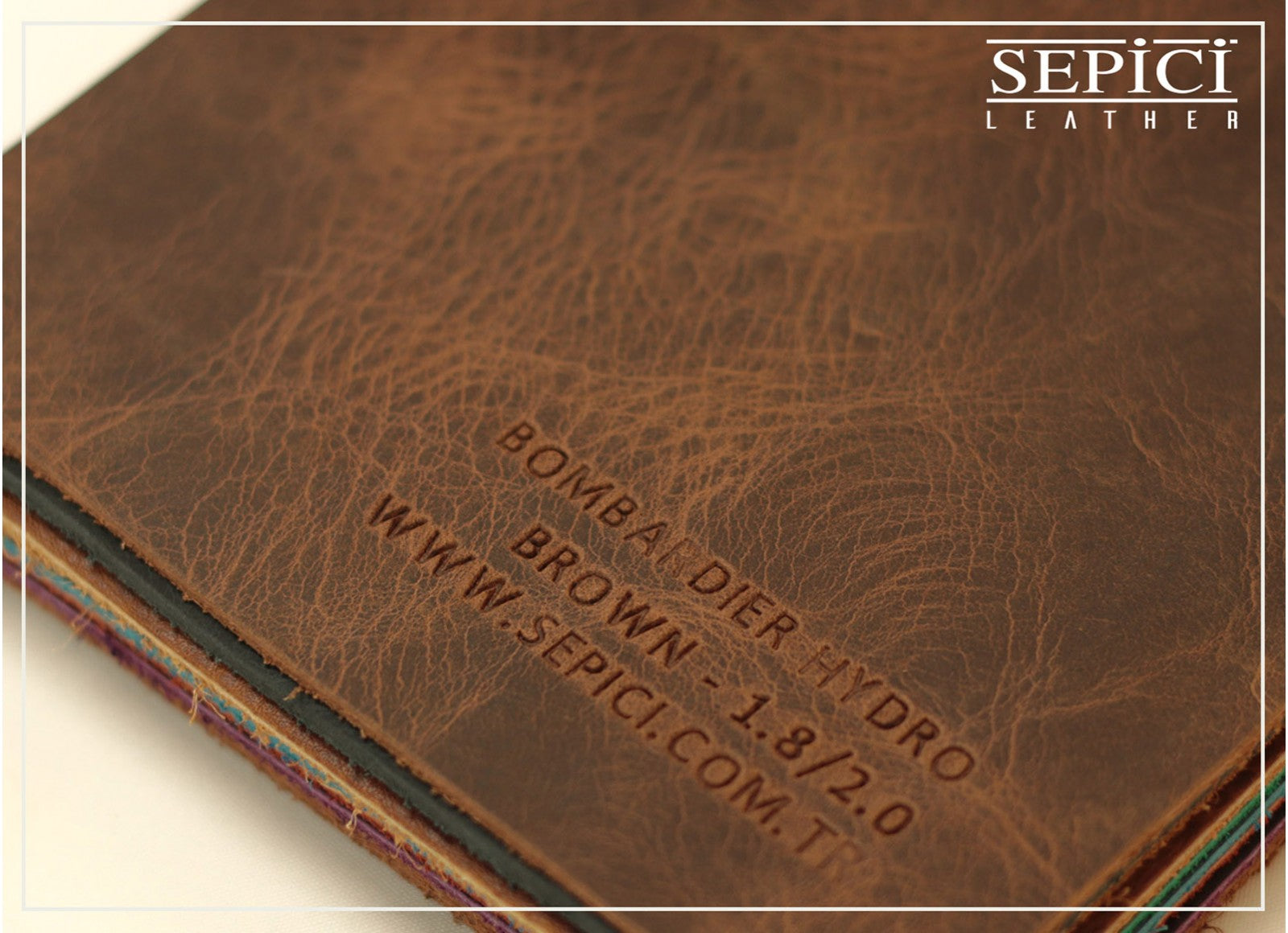 4/5oz. Bombardier Hydro Leather, Chrome Tanned, Western Collection by Sepici