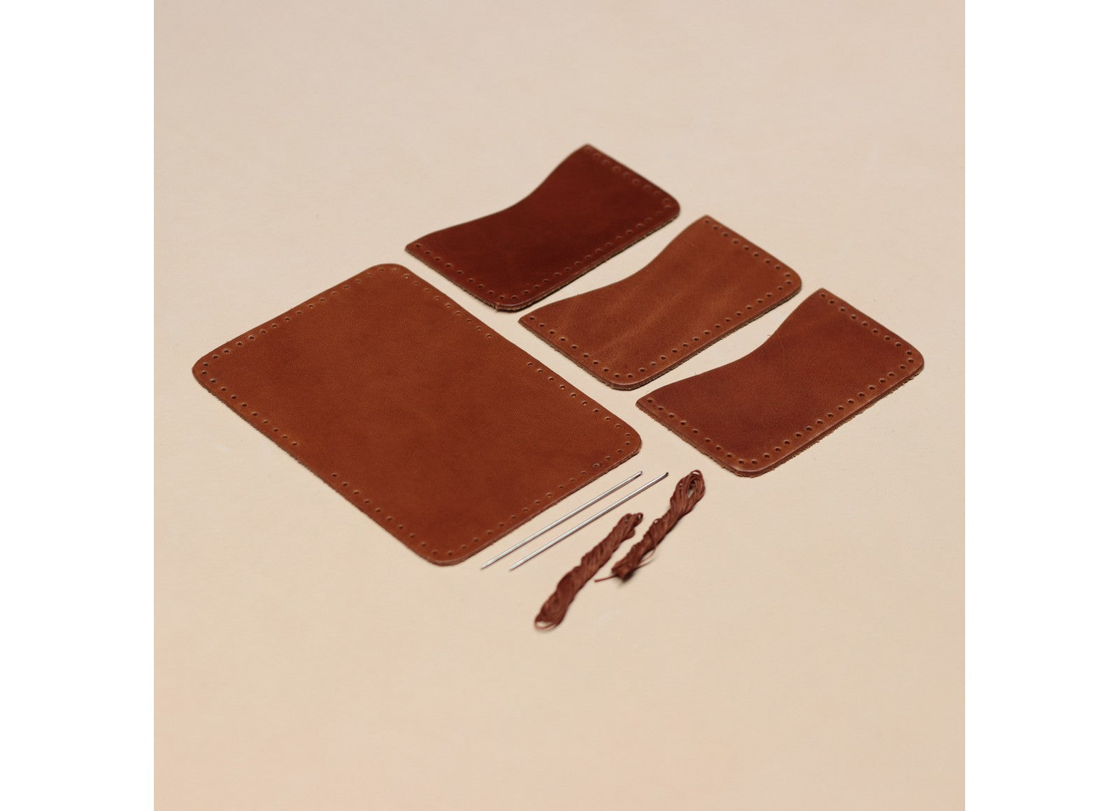 Veg-Tan Leather DIY Wallet Kit Series, Minimal Wallet (Card Holder)