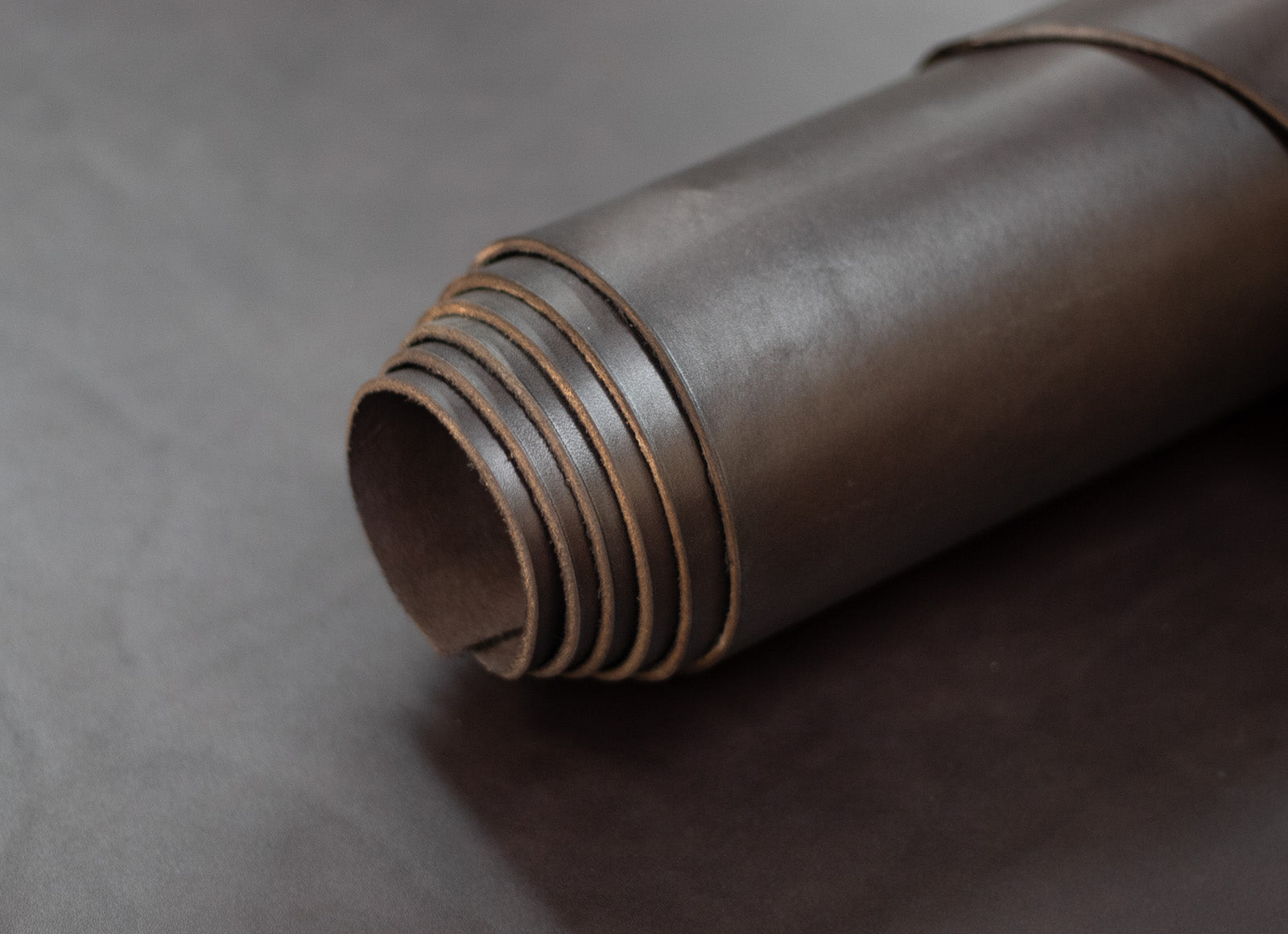 8/10oz. English Bridle Leather, Brown, Single Back, by Wickett & Craig