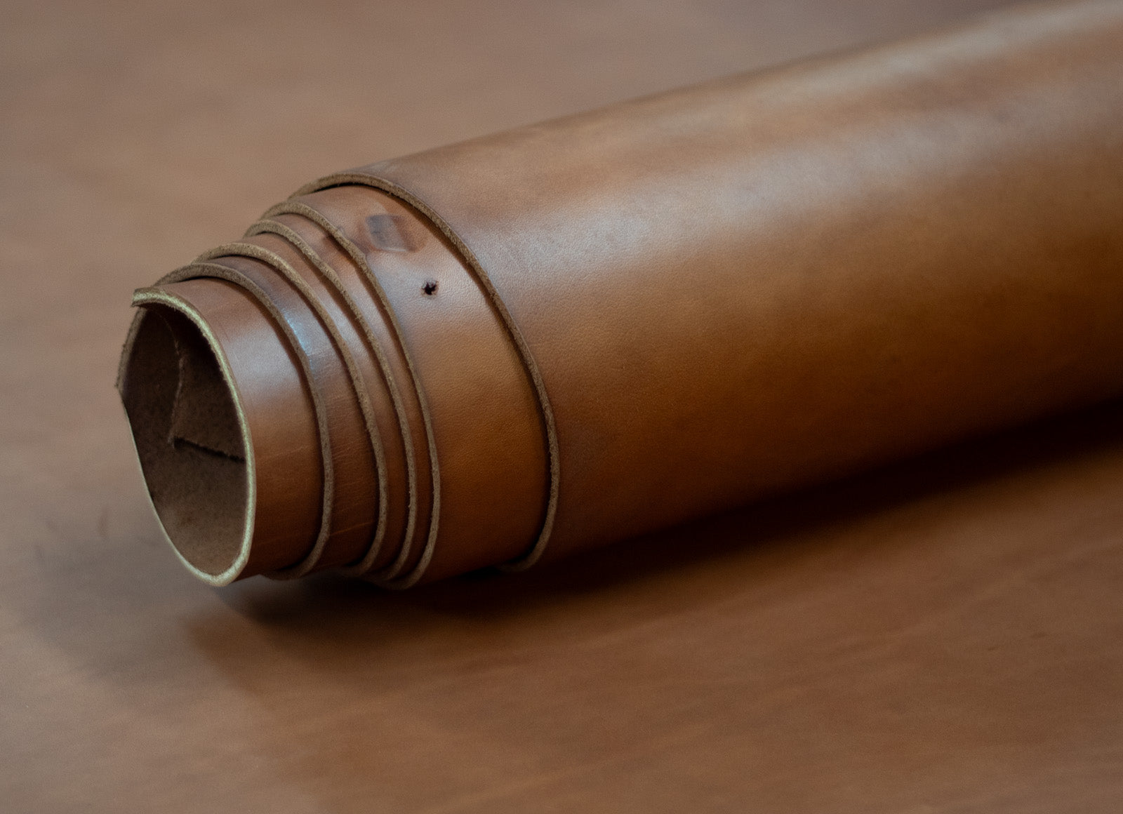 8/10oz. English Bridle Leather, Saddle Brown, Side, by Wickett & Craig