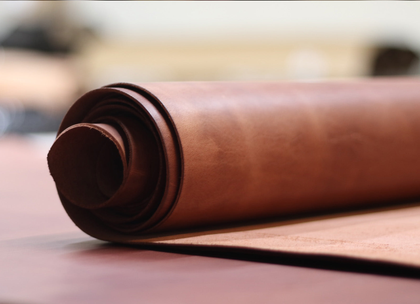 5/6oz. Newport Crazy, Chestnut Color, Vegetable-Tanned Leather by Sepici