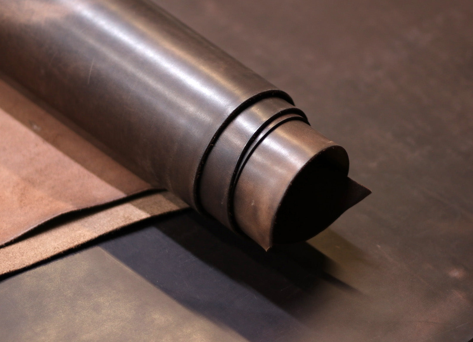 5/6oz. Newport Crazy, Dark Brown Color, Vegetable-Tanned Leather by Sepici