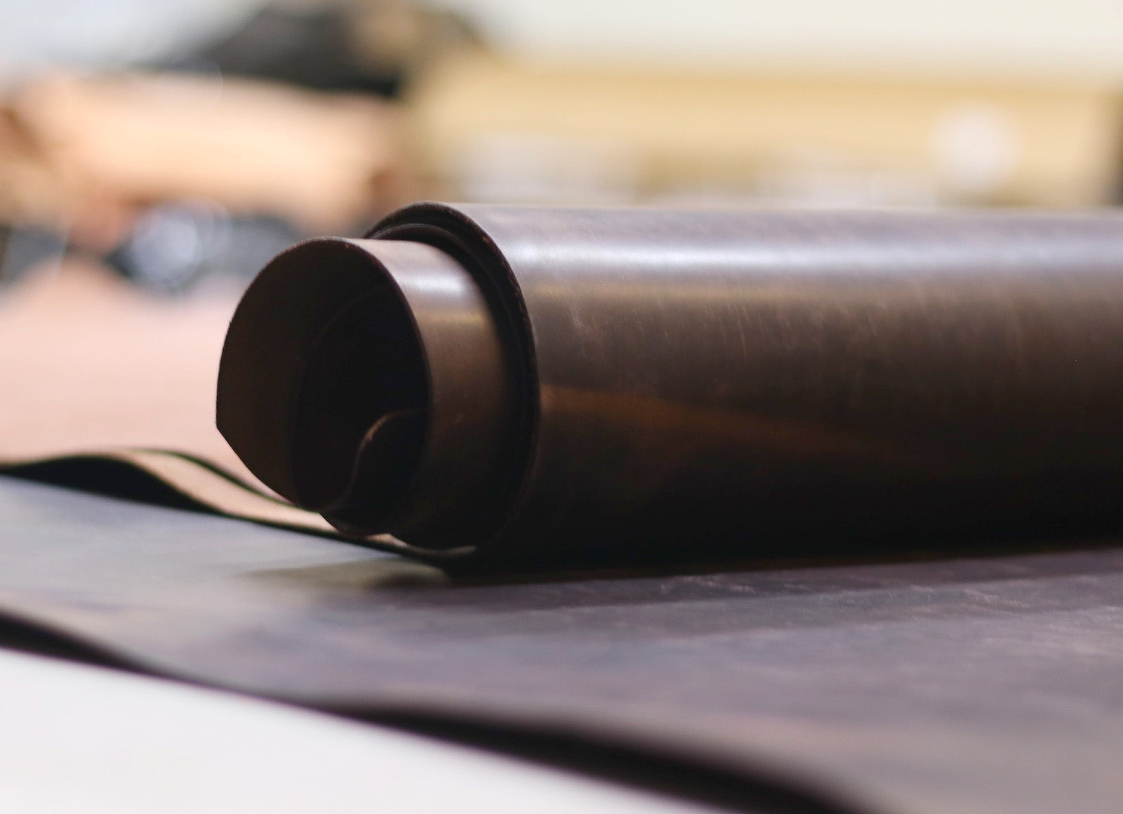 5/6oz. Newport Crazy, Dark Brown Color, Vegetable-Tanned Leather by Sepici