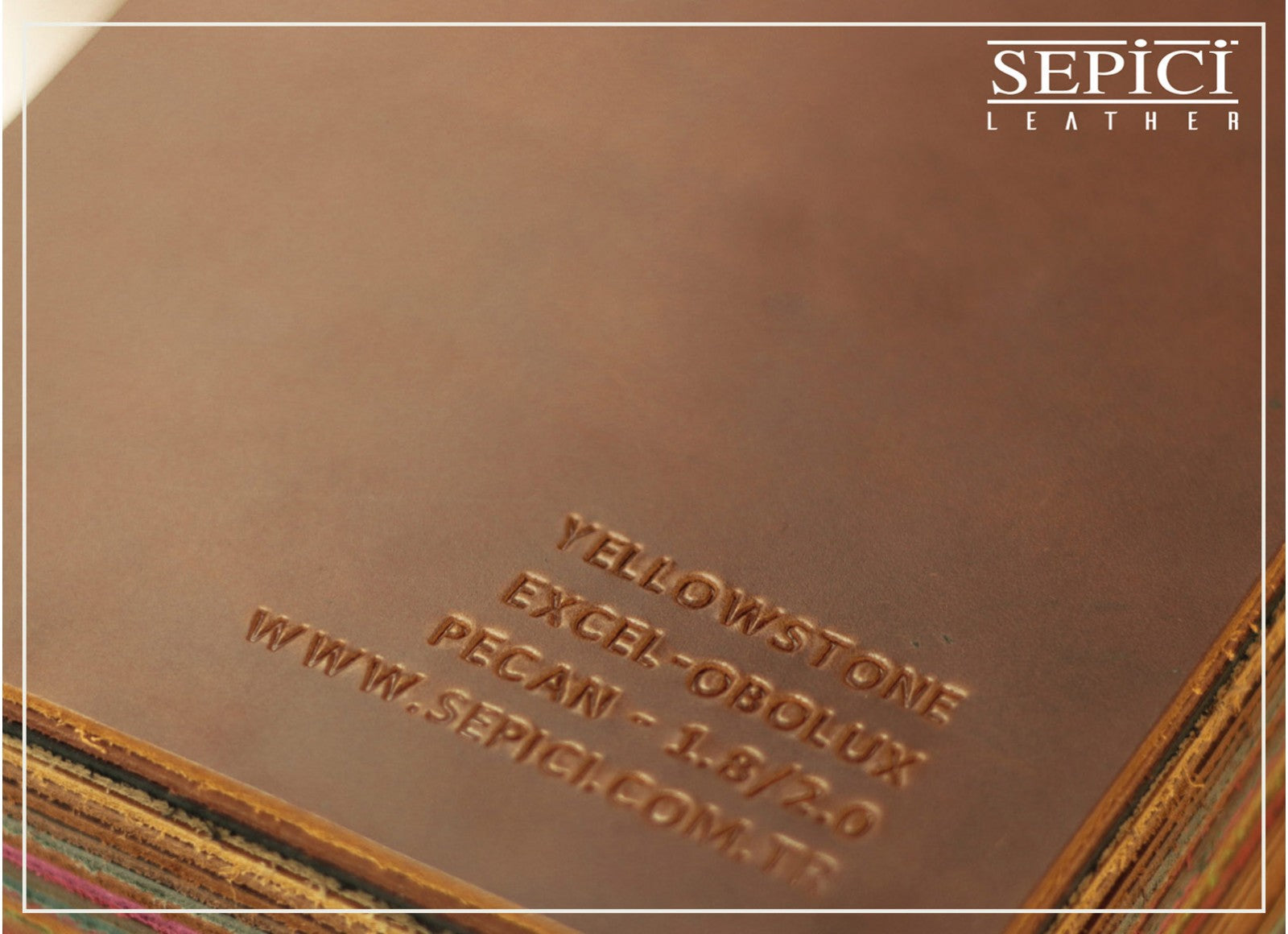 4/5oz. Yellowstone Excel Obolux Hydro Leather, Chrome Tanned, Western Collection by Sepici