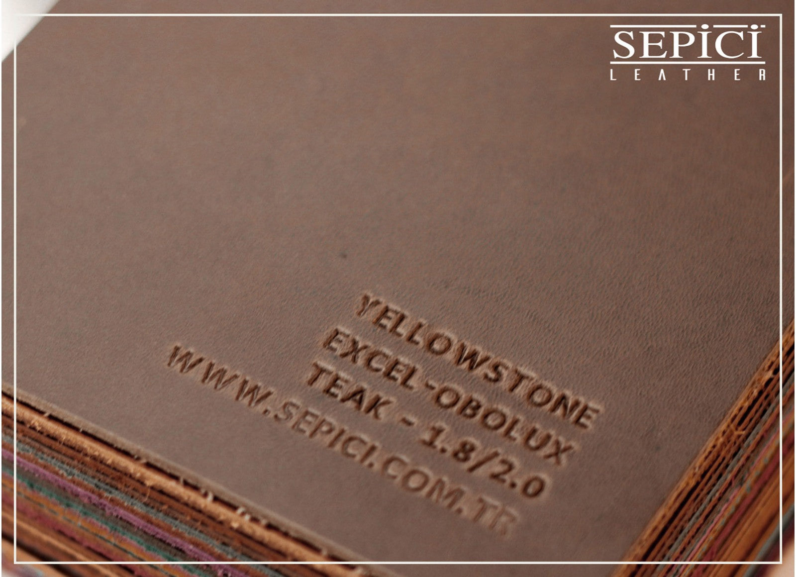 4/5oz. Yellowstone Excel Obolux Hydro Leather, Chrome Tanned, Western Collection by Sepici