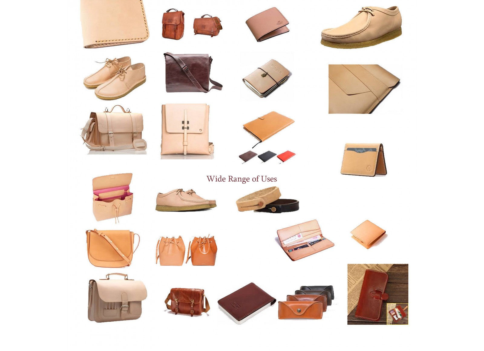 5/6oz. and 8/9oz. Veg-Tan Tooling Leather Pre-Cuts by Sepici