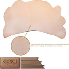 7/9oz. Db. Shoulders Craftsman (lower) Grade Vegetable-Tanned Natural Tooling Leather by Sepici