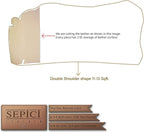 10/11oz. V1 Db. Shoulders Vegetable-Tanned Natural Tooling Leather by Sepici