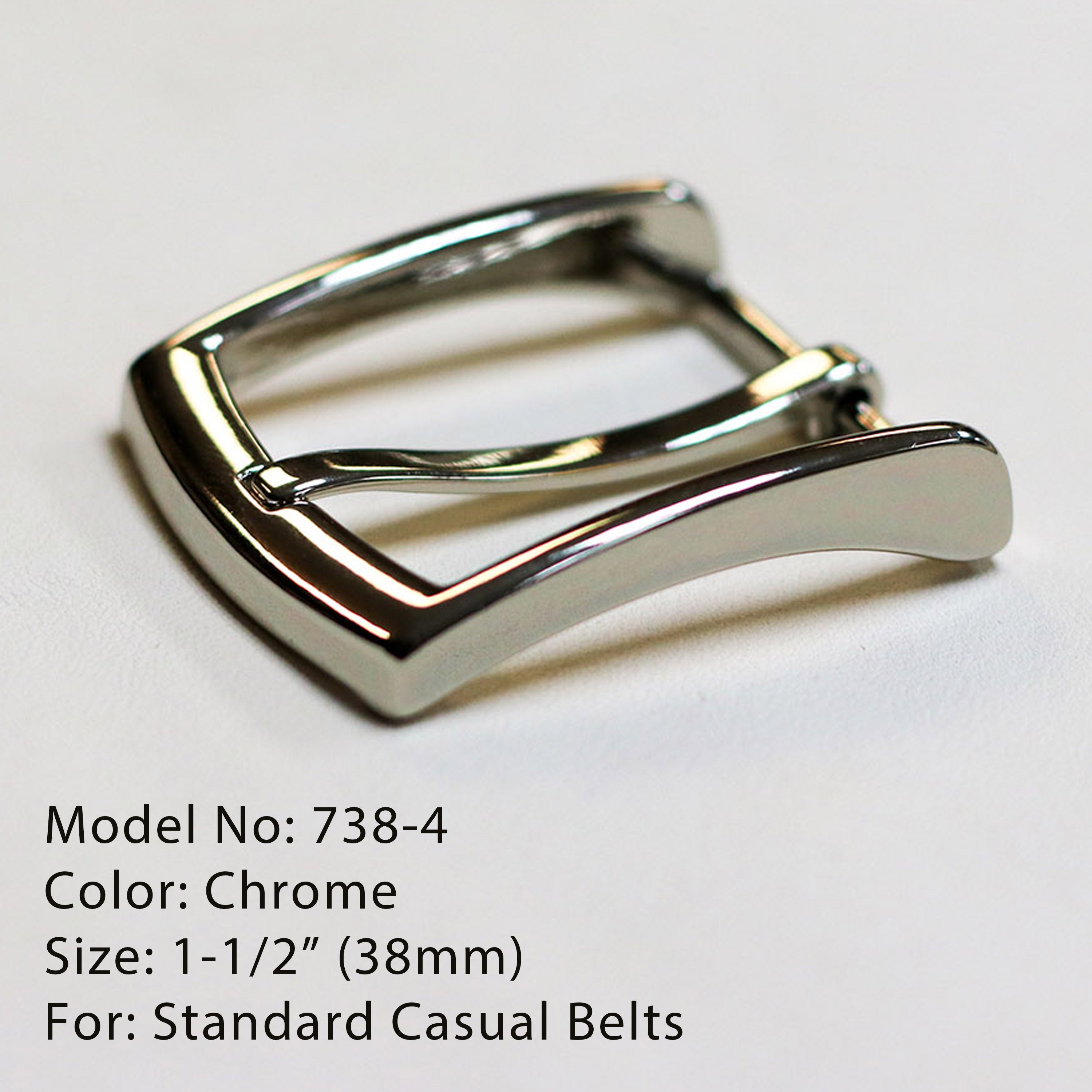 1-1/2" Metal Alloy Belt Buckle — Premium Hardware for Belt Making.