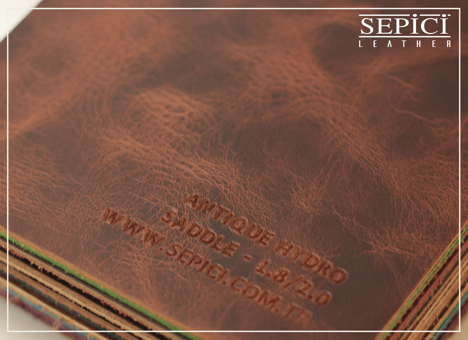 4/5oz. Antique Hydro Leather, Chrome Tanned, Western Collection by Sepici