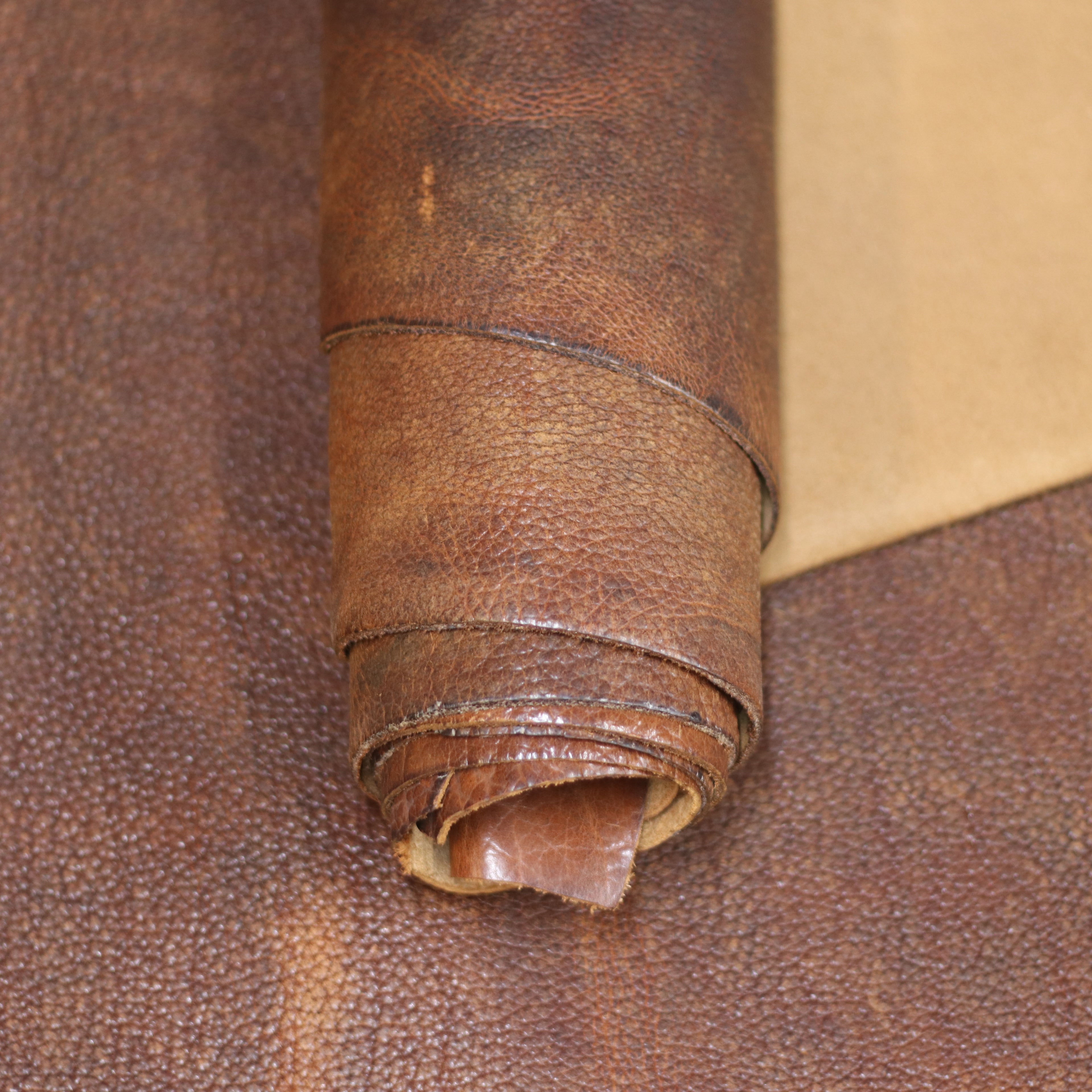 5/6oz. & 8/9oz. American Bison Shrunken Chrome-Tanned Leather by Sepici