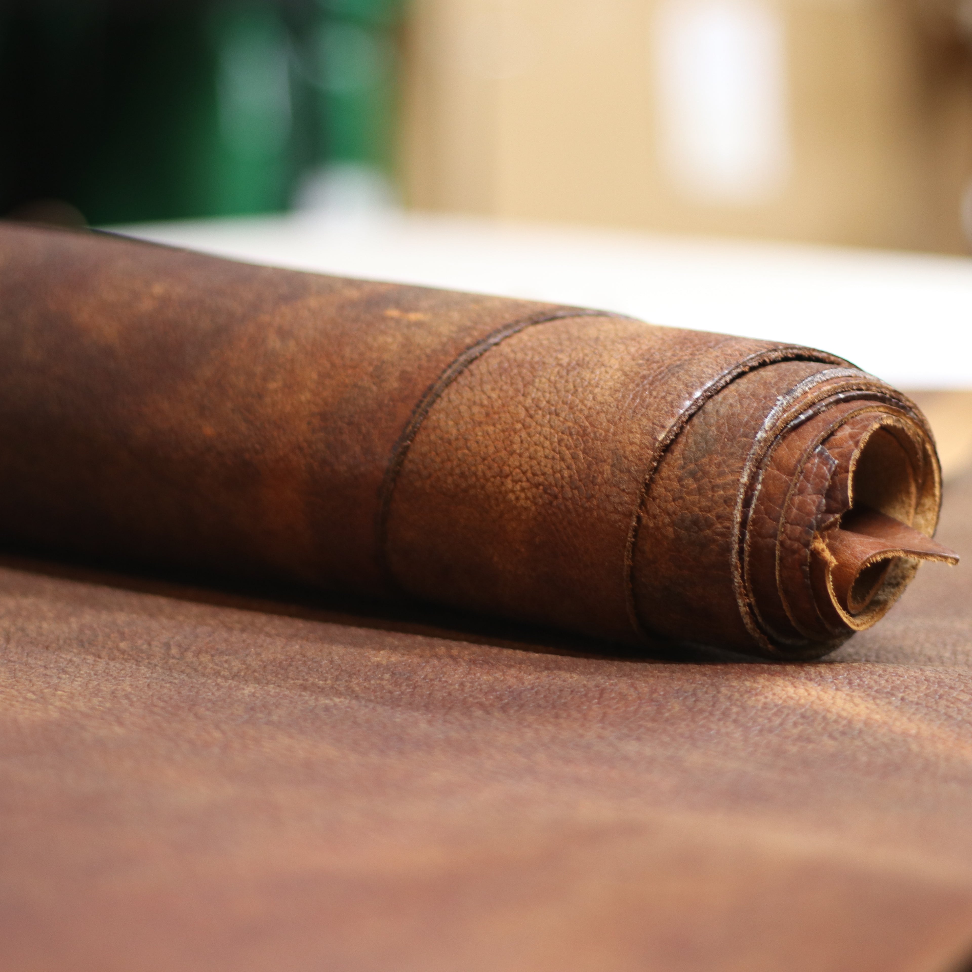 5/6oz. & 8/9oz. American Bison Shrunken Chrome-Tanned Leather by Sepici