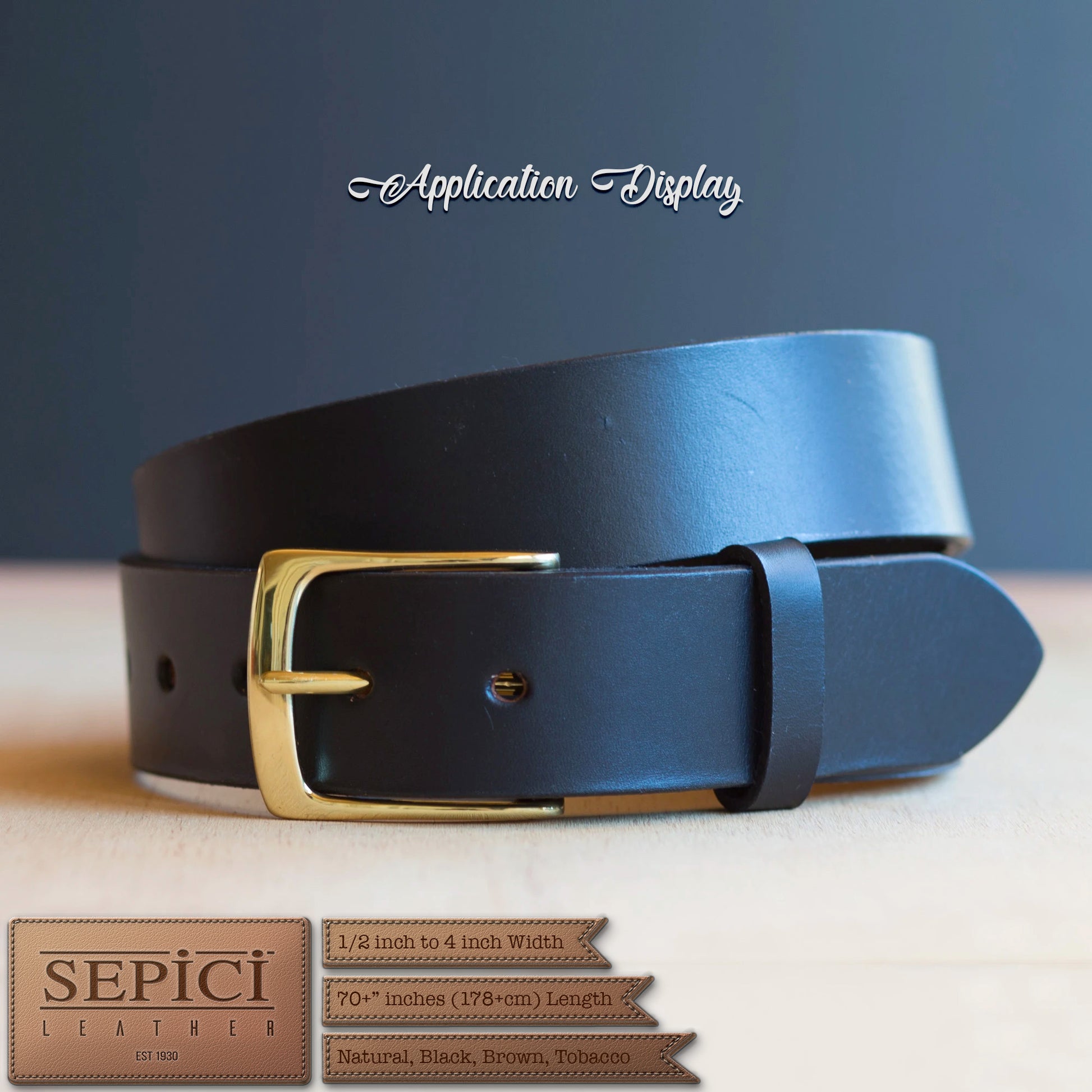 8/9oz. Black Leather Strips, great for making belts or leathercraft projects.