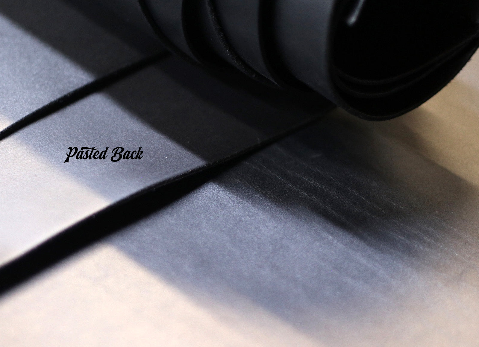 5/6oz. Bridle Leather, Black Color, Pasted Back, Vegetable Tanned Leather by Sepici