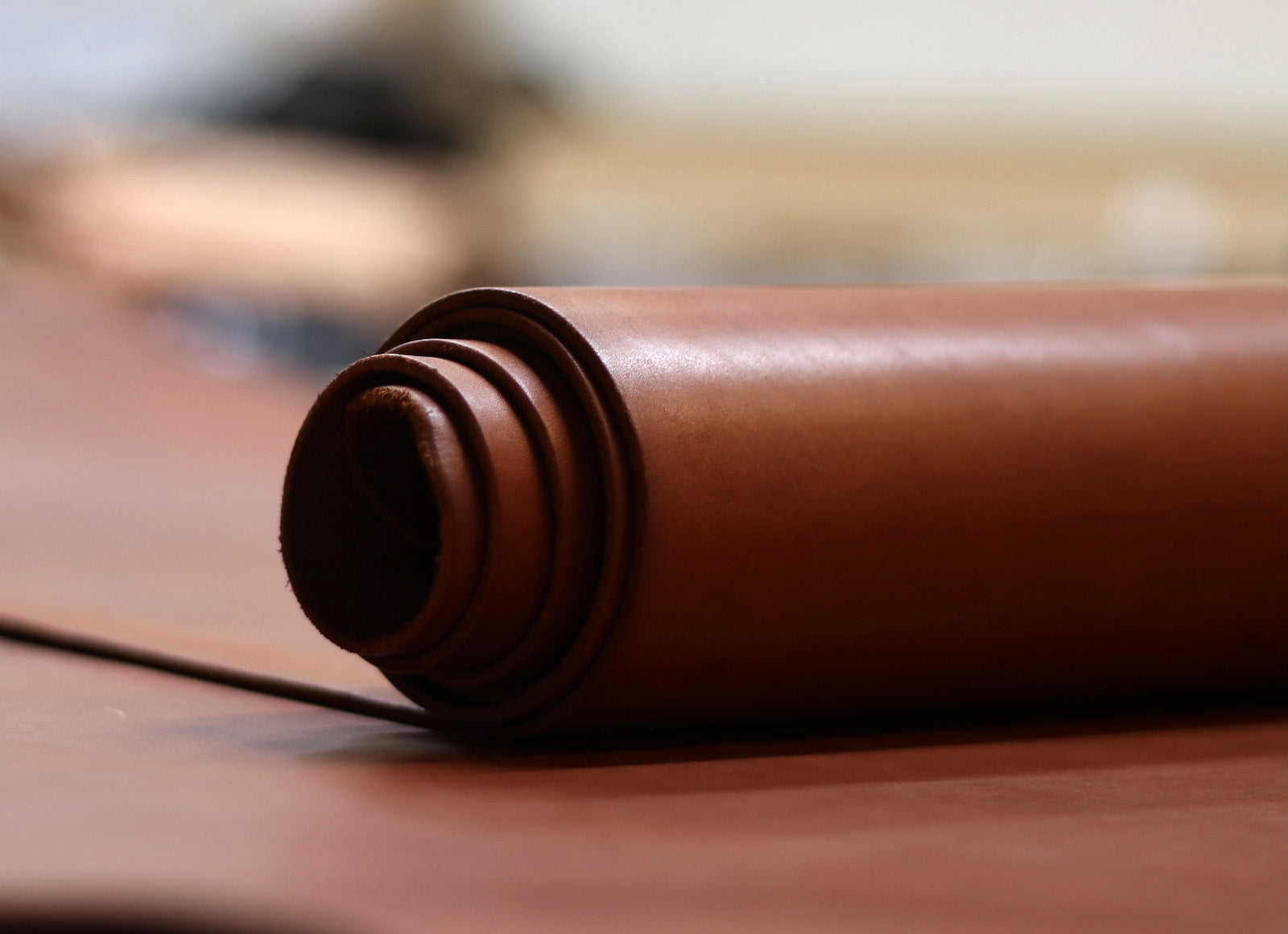 8/9oz. Bridle Leather, Chestnut Color, Pasted Back, Vegetable Tanned Leather by Sepici