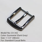 1-1/2" Metal Alloy Belt Buckle — Premium Hardware for Belt Making.