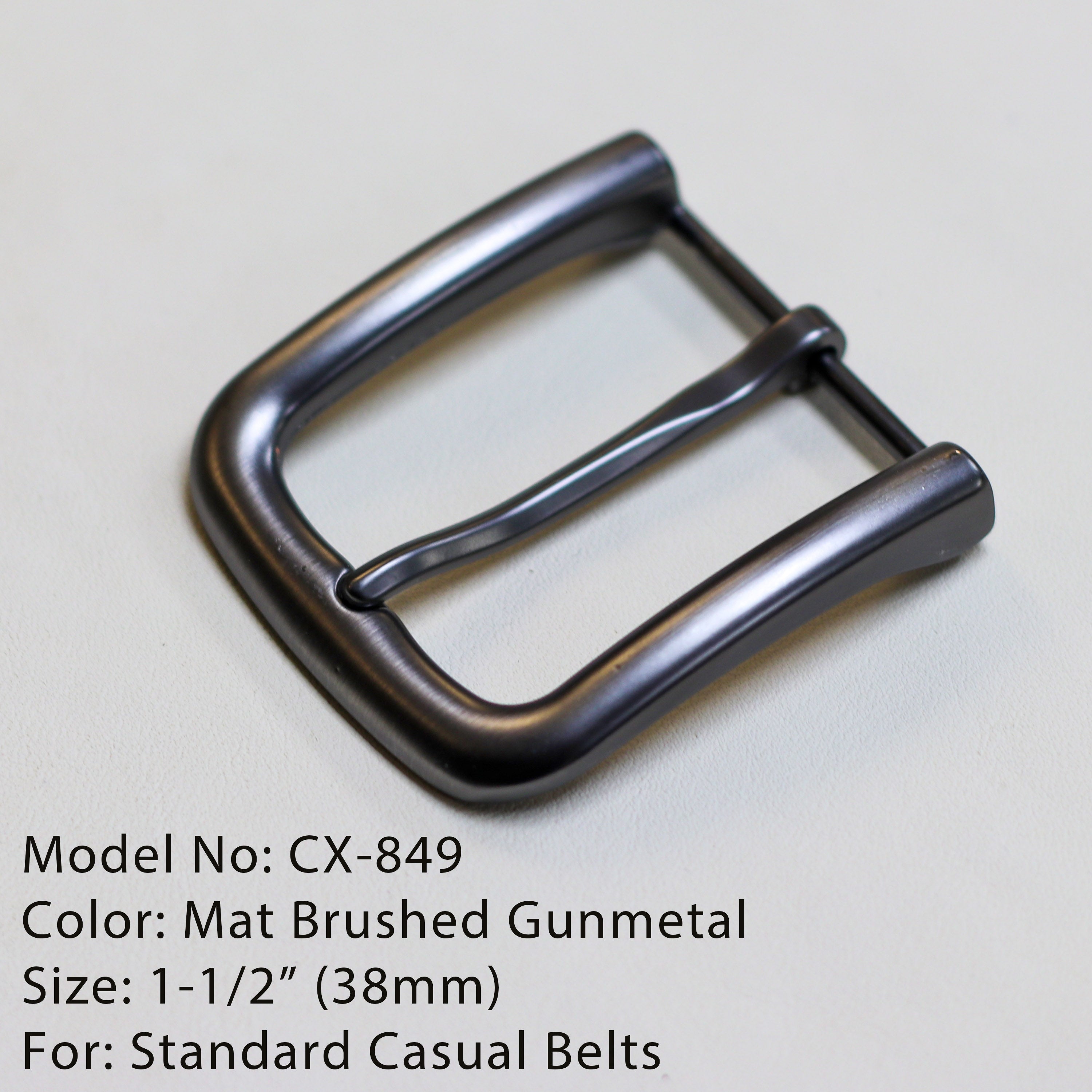 1-1/2" Metal Alloy Belt Buckle — Premium Hardware for Belt Making.