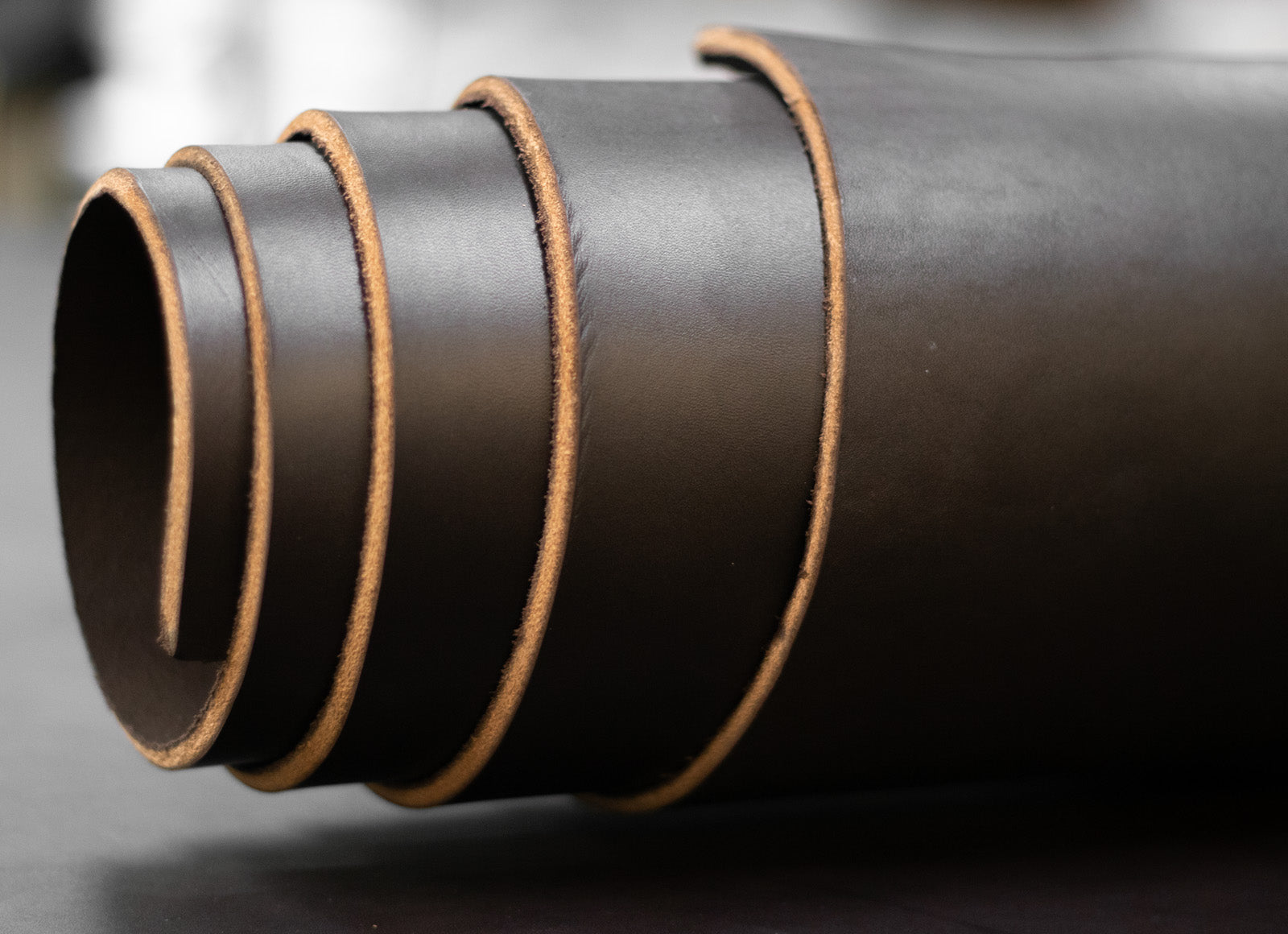 12/14oz. English Bridle Leather, Brown, Single Back by Wickett & Craig