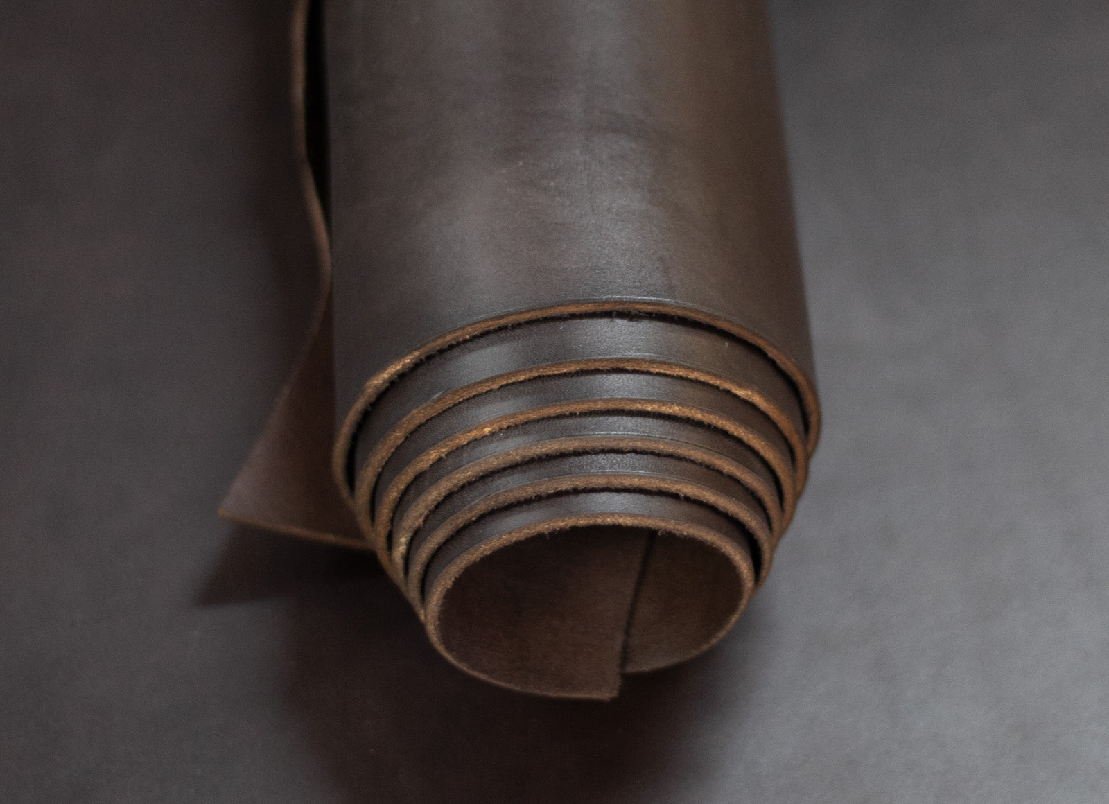 8/10oz. English Bridle Leather, Brown, Single Back, by Wickett & Craig