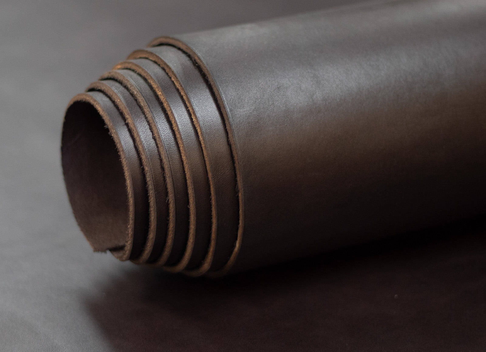 8/10oz. English Bridle Leather, Brown, Single Back, by Wickett & Craig