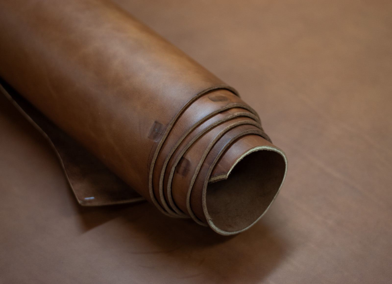 8/10oz. English Bridle Leather, Saddle Brown, Side, by Wickett & Craig