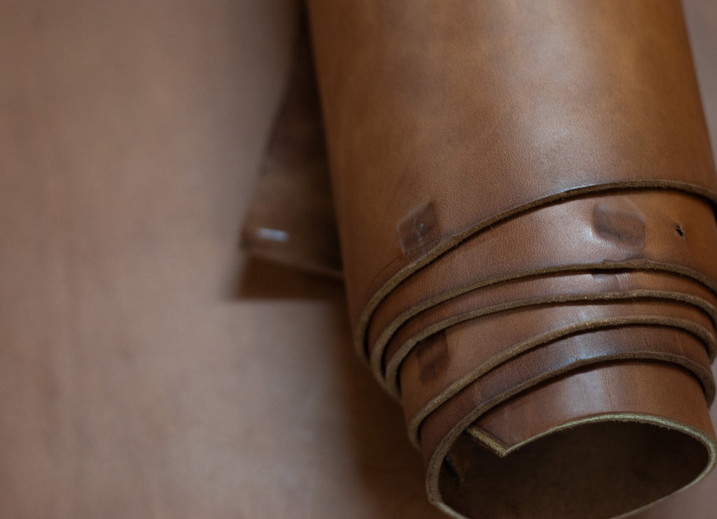 8/10oz. English Bridle Leather, Saddle Brown, Side, by Wickett & Craig