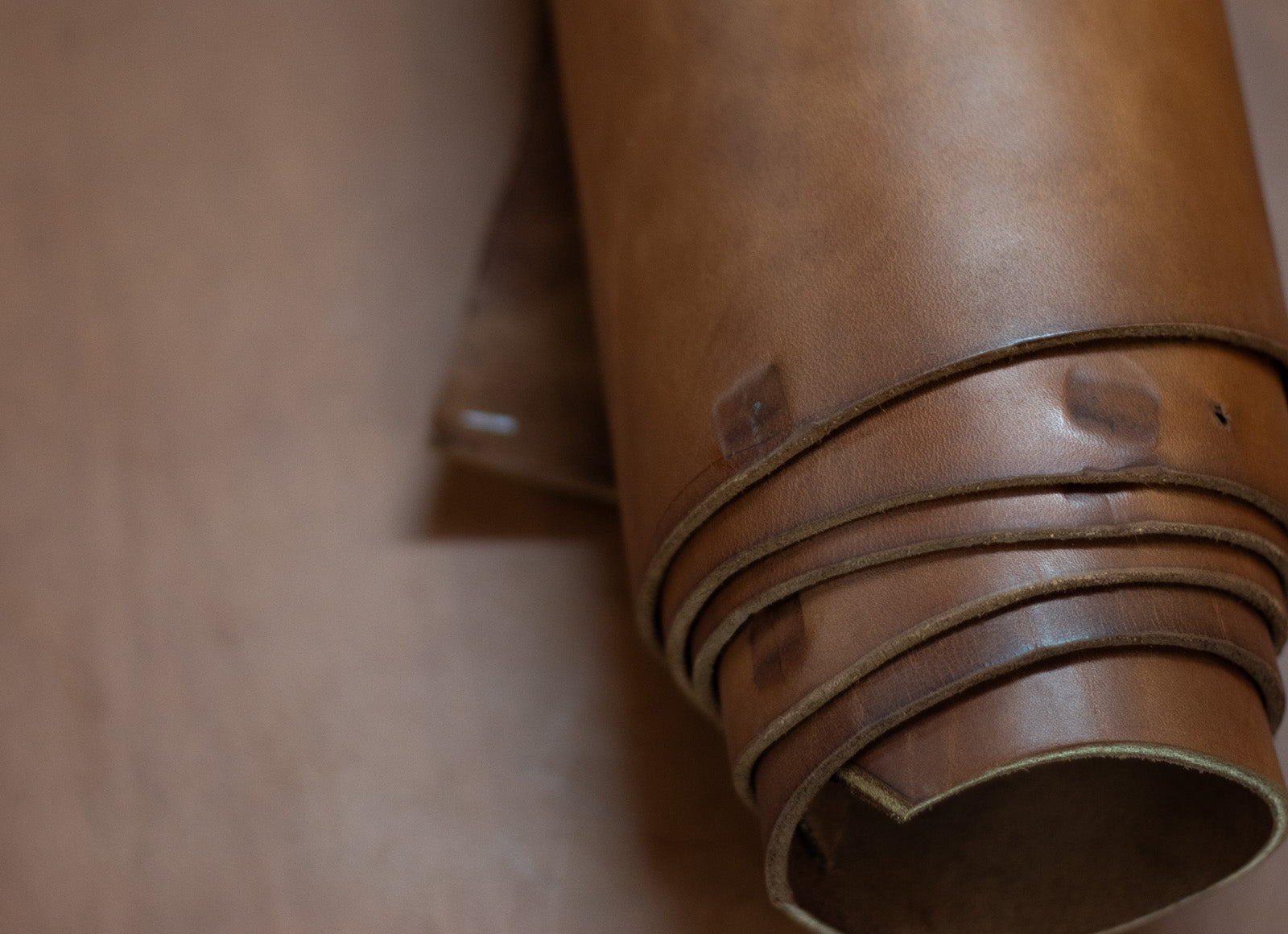 8/10oz. English Bridle Leather, Saddle Brown, Side, by Wickett & Craig