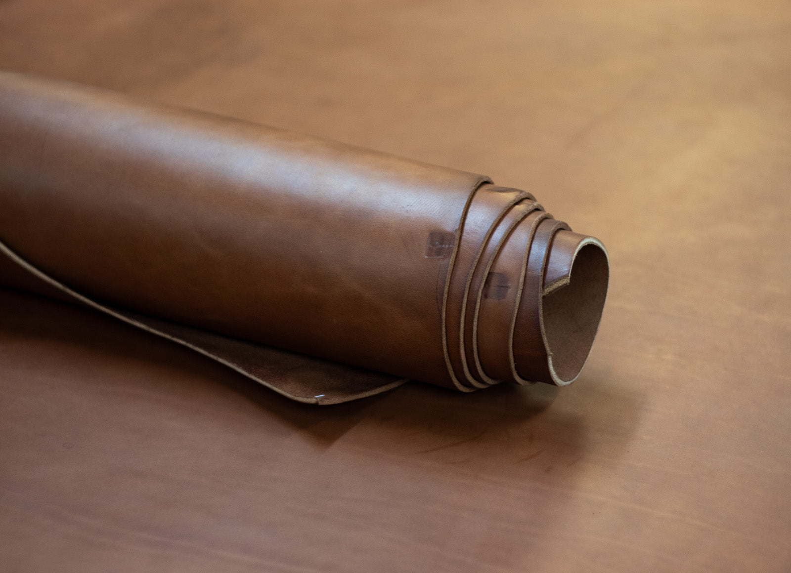 8/10oz. English Bridle Leather, Saddle Brown, Side, by Wickett & Craig