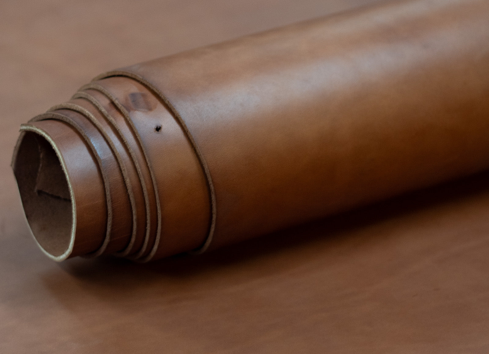 8/10oz. English Bridle Leather, Saddle Brown, Side, by Wickett & Craig