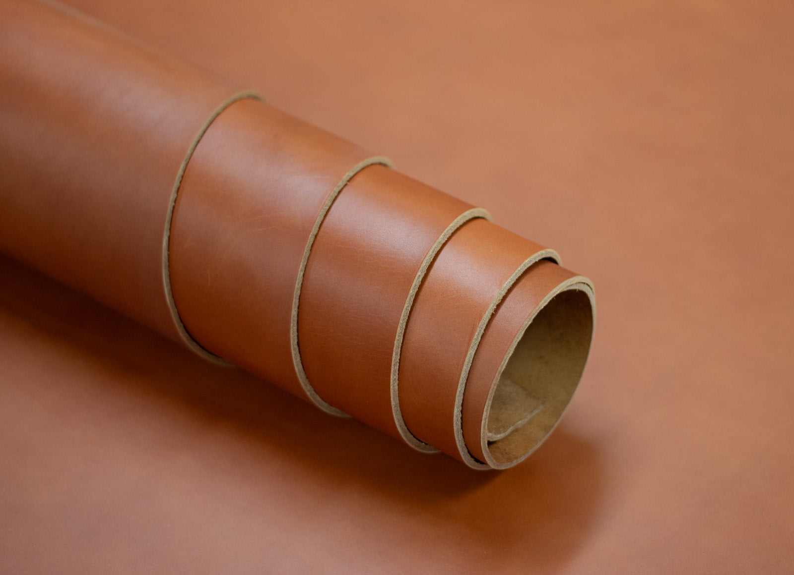 8/10oz. English Bridle Leather, Tan Color, Single Back, by Wickett & Craig