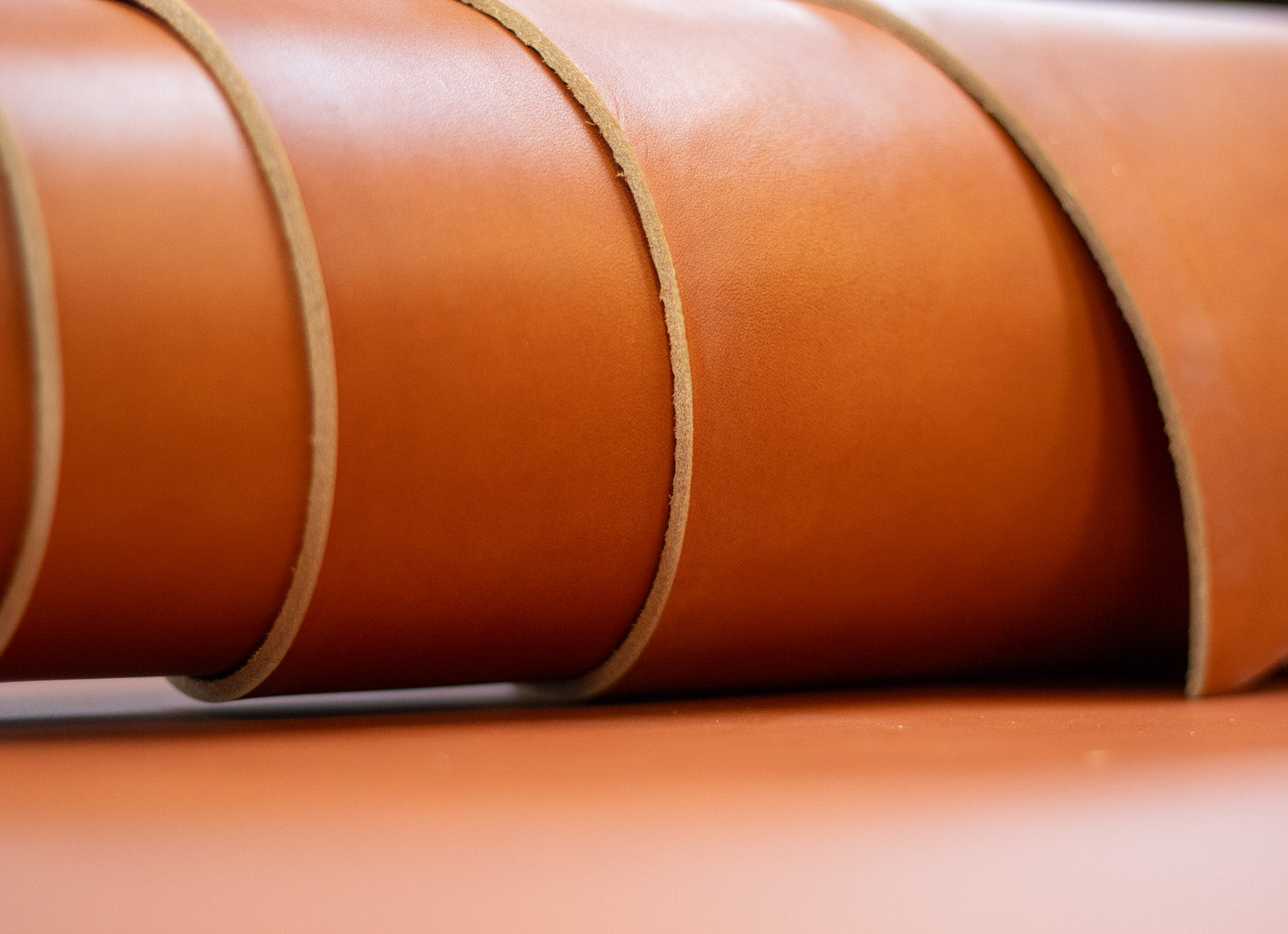 8/10oz. English Bridle Leather, Tan Color, Single Back, by Wickett & Craig
