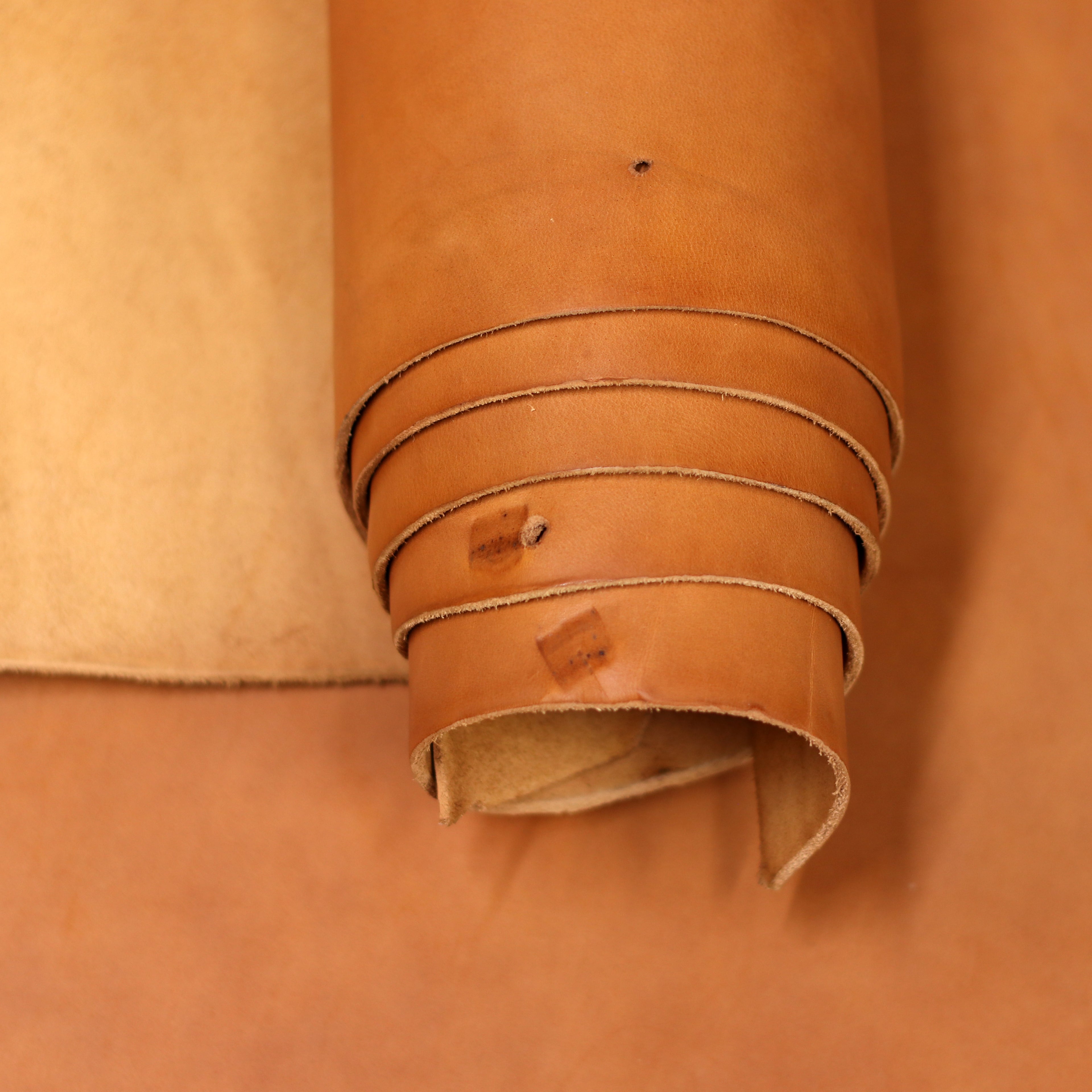 8/10oz. English Bridle Leather, British-Tan Color, Side, by Wickett & Craig