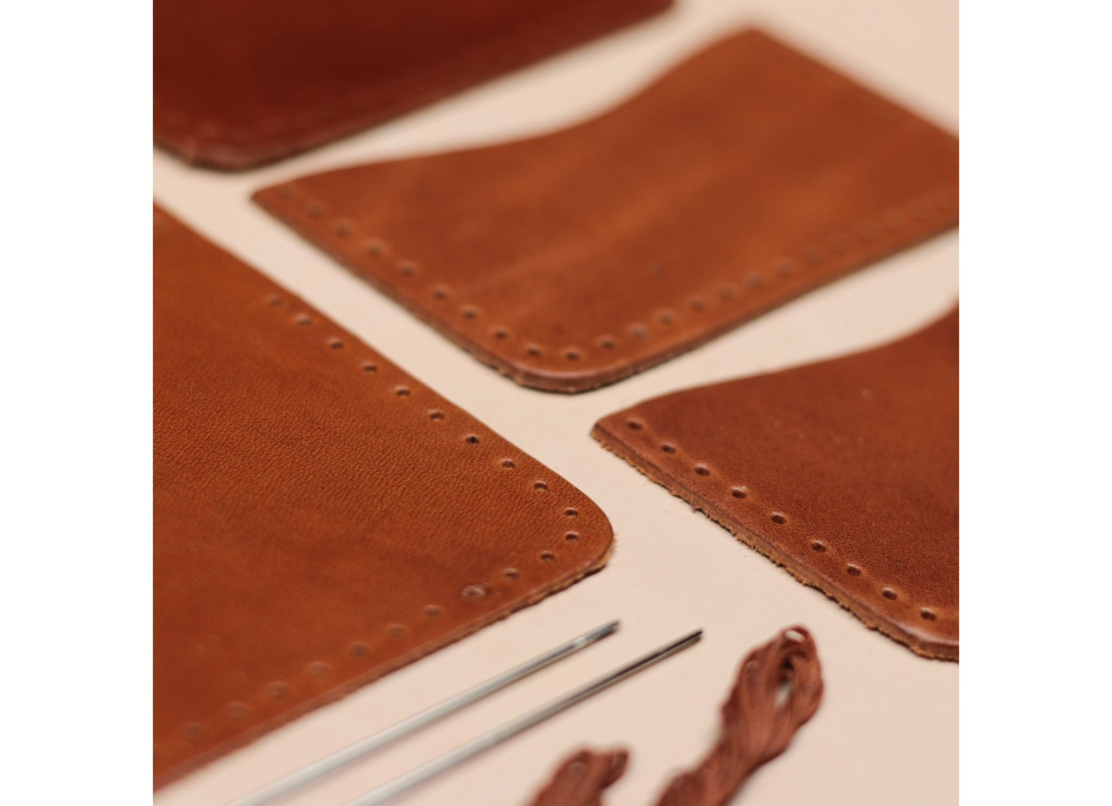 Veg-Tan Leather DIY Wallet Kit Series, Minimal Wallet (Card Holder)