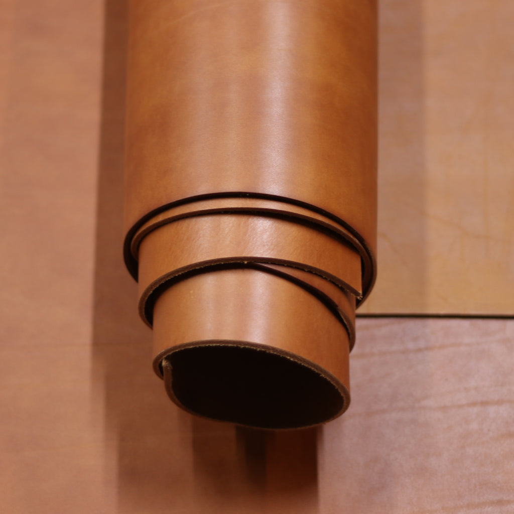 8/9oz. Ilgaz Db. Shoulders, Brick Color, Vegetable-Tanned Leather by Sepici