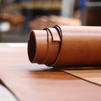 8/9oz. Ilgaz Db. Shoulders, Brick Color, Vegetable-Tanned Leather by Sepici