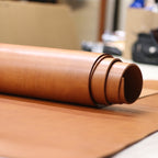 8/9oz. Ilgaz Db. Shoulders, Brick Color, Vegetable-Tanned Leather by Sepici