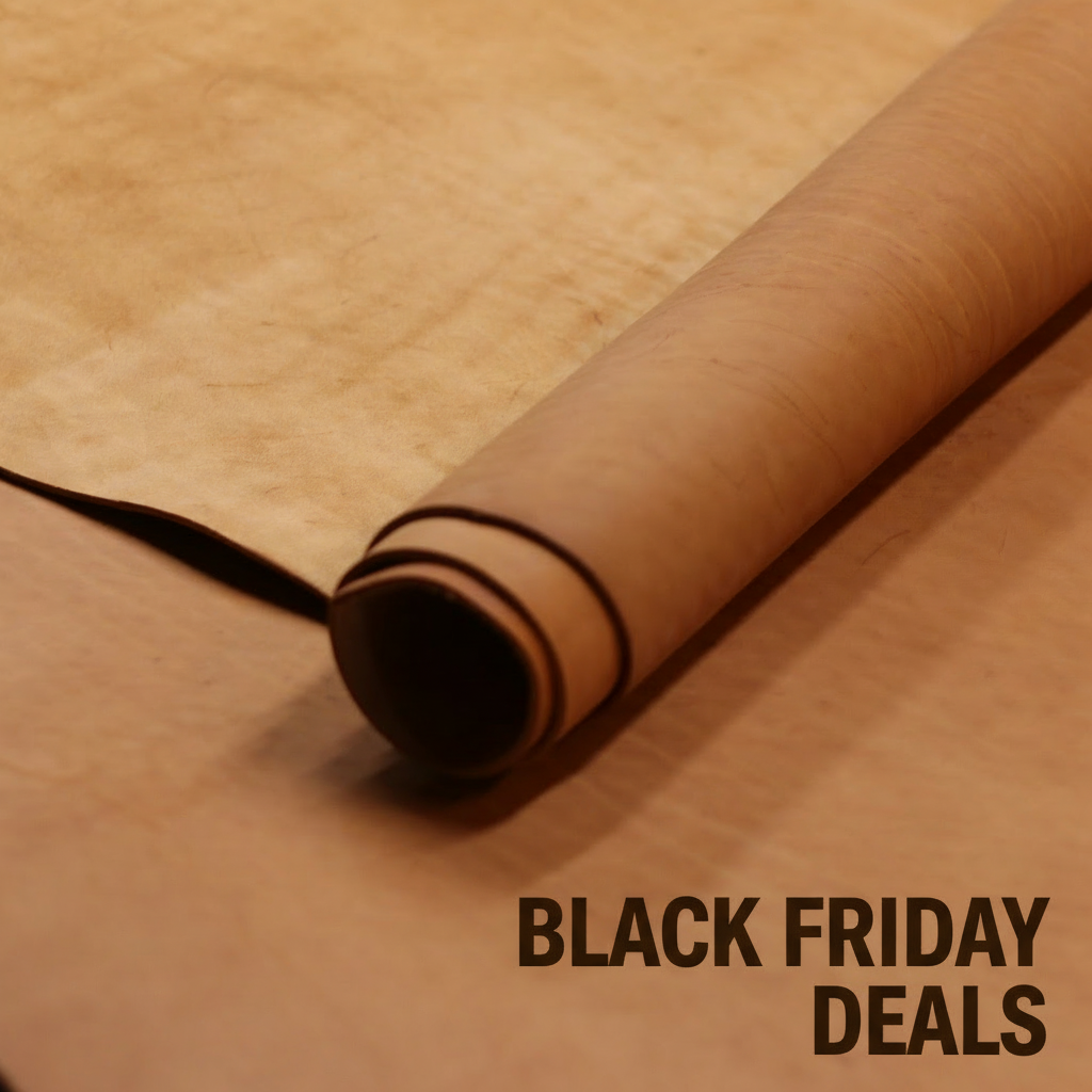 8/10oz. Ilgaz Db. Shoulders, Economy Grade, Naked Tan Color, Vegetable-Tanned Leather by Sepici