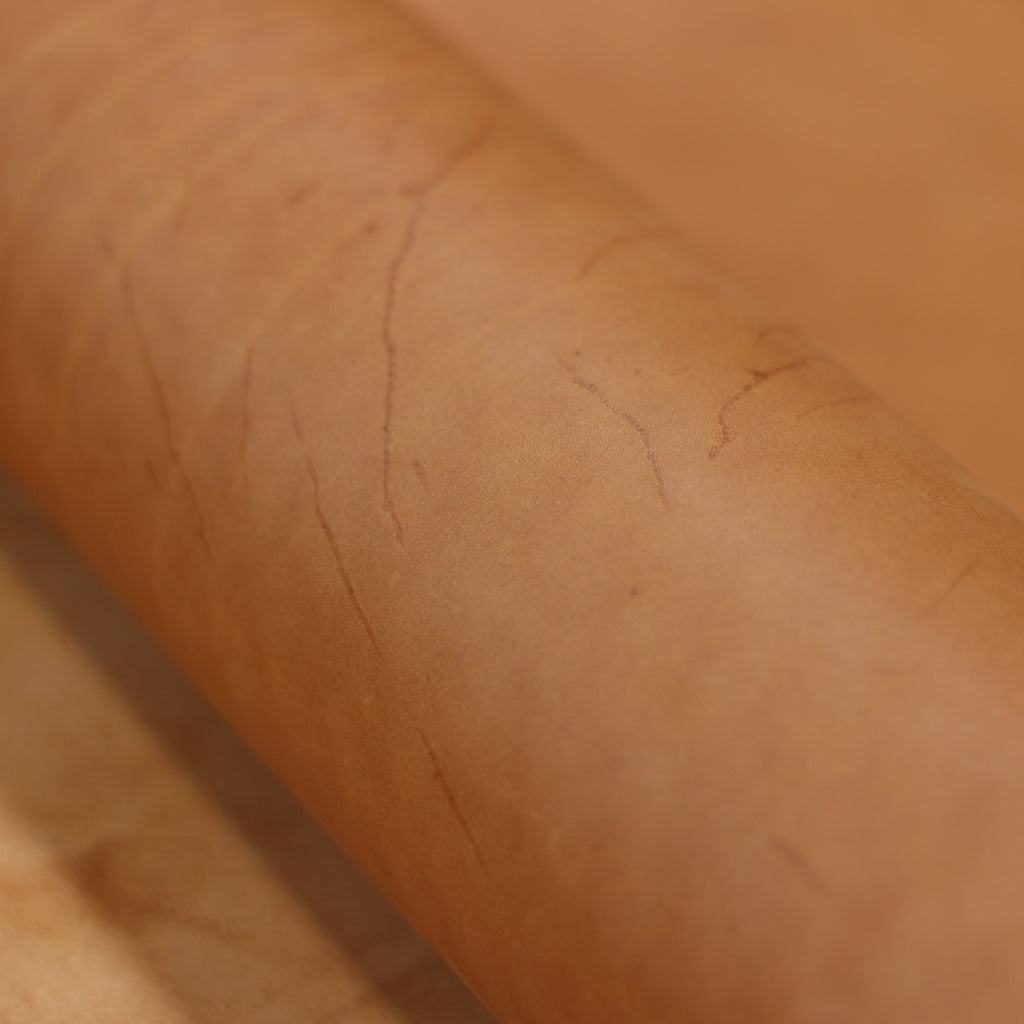 8/10oz. Ilgaz Db. Shoulders, Economy Grade, Naked Tan Color, Vegetable-Tanned Leather by Sepici