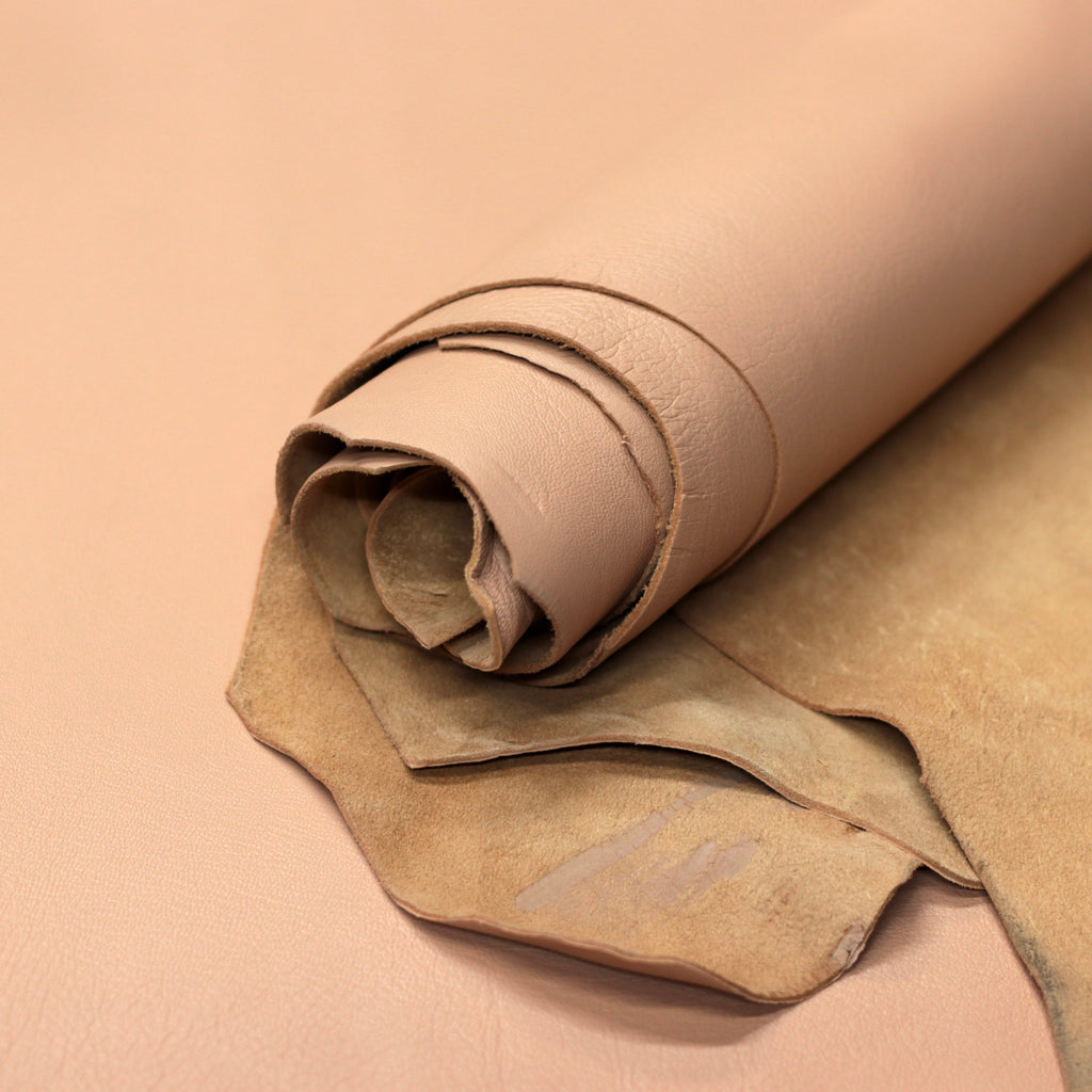 Lambskin Sweatband Leather Hides - Natural Beige