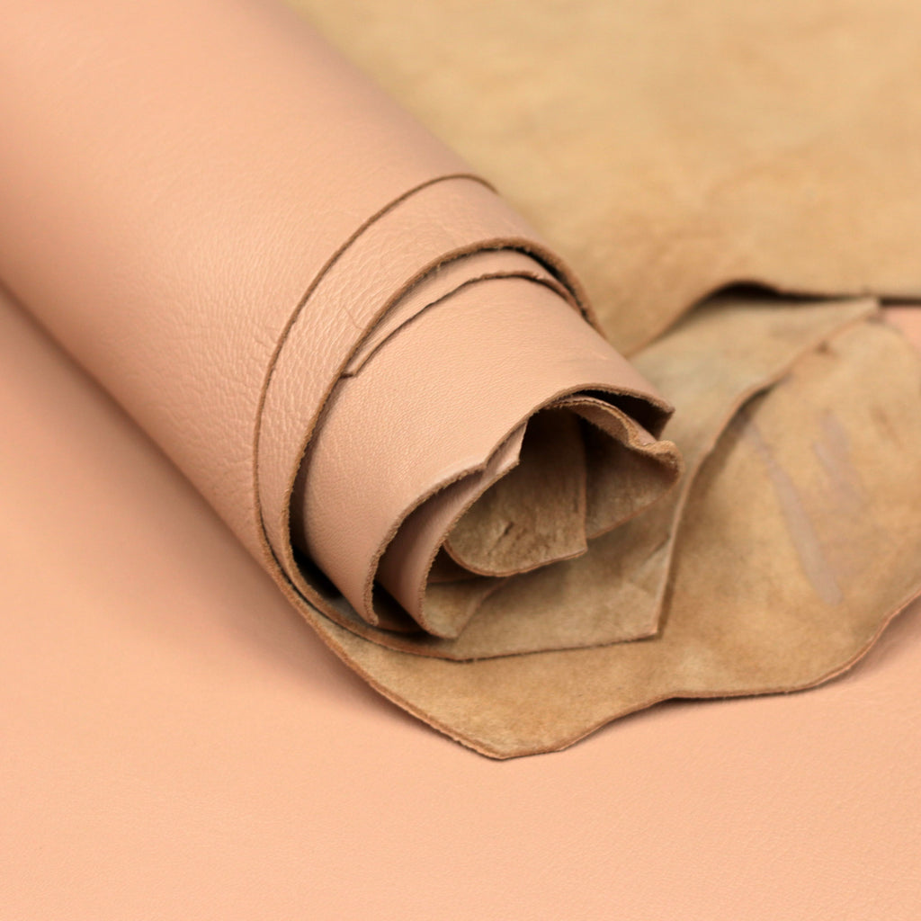 Lambskin Sweatband Leather Hides - Natural Beige