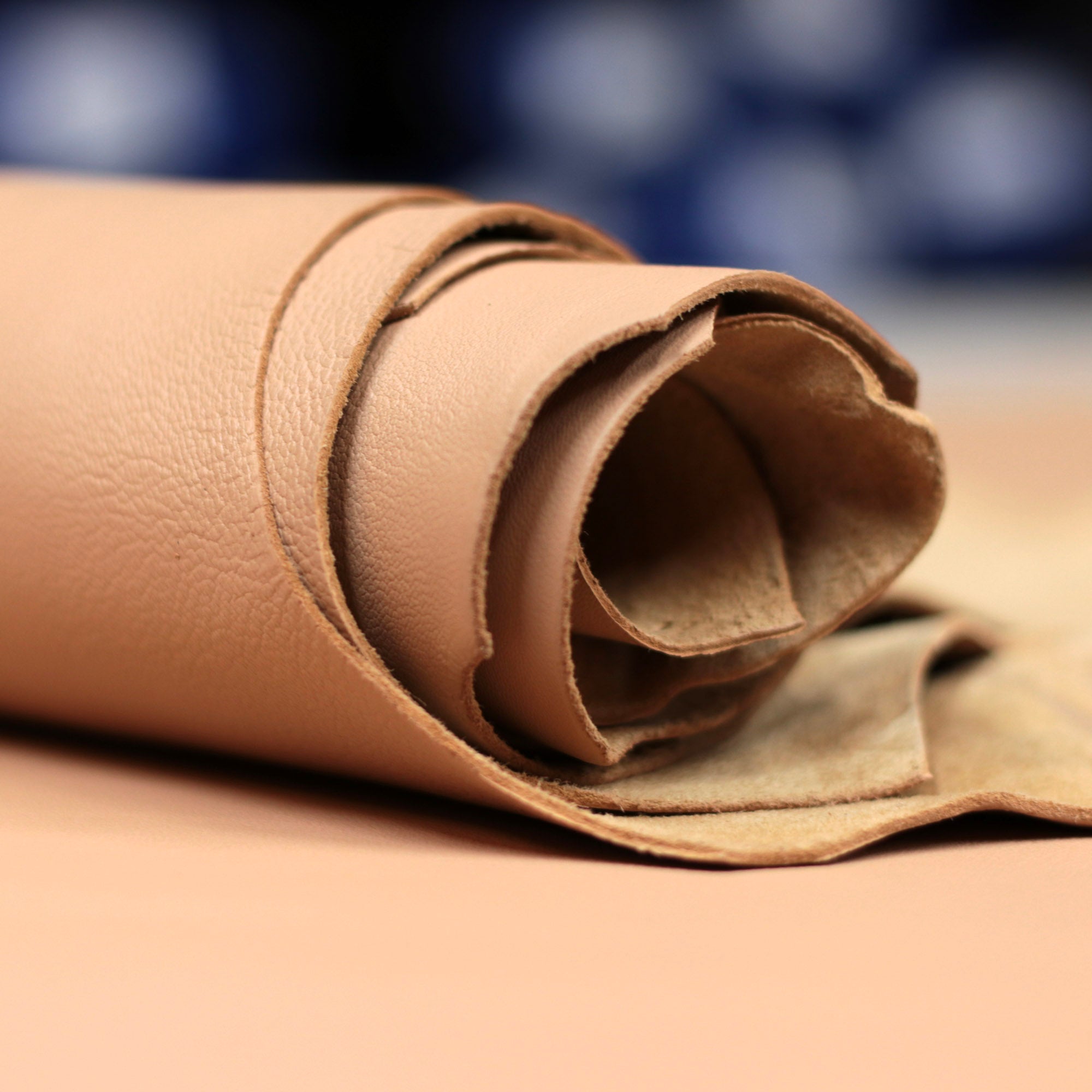 Lambskin Sweatband Leather Hides - Natural Beige