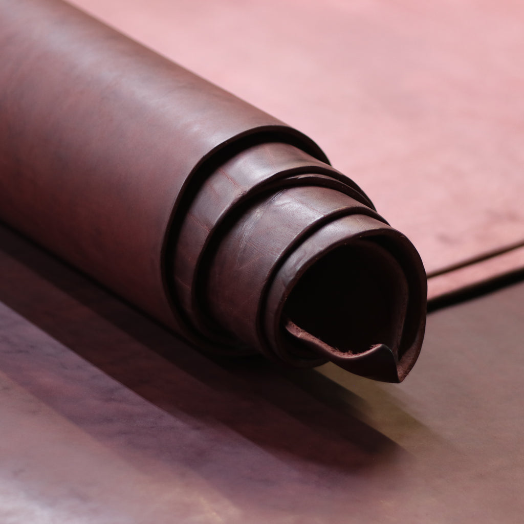 12/13oz. Latigo, Burgundy Color, Vegetable-Tanned Leather by Sepici