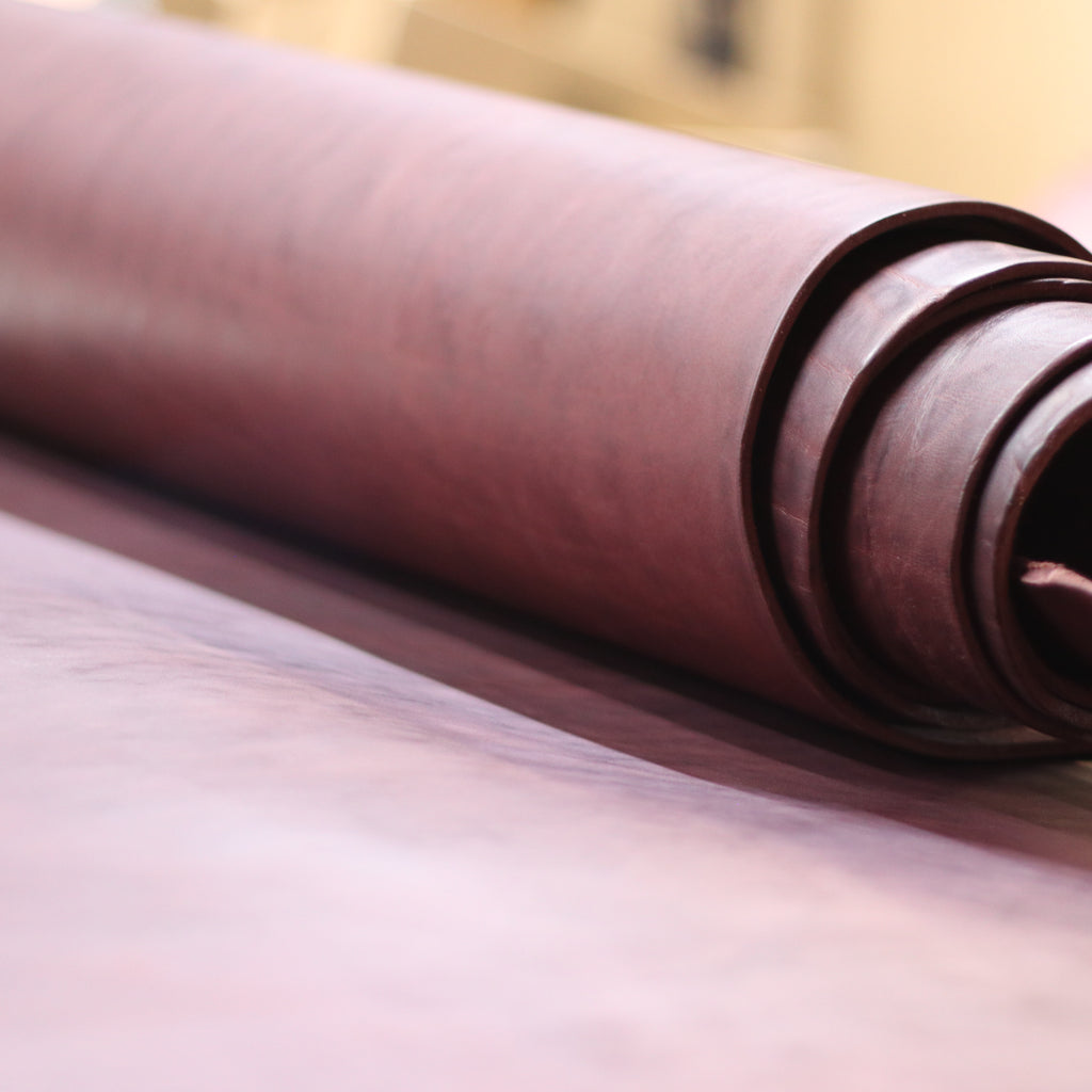 12/13oz. Latigo, Burgundy Color, Vegetable-Tanned Leather by Sepici