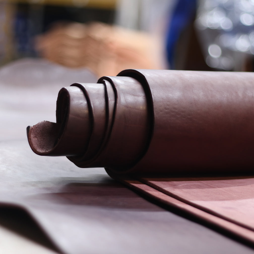 12/13oz. Latigo, Burgundy Color, Vegetable-Tanned Leather by Sepici