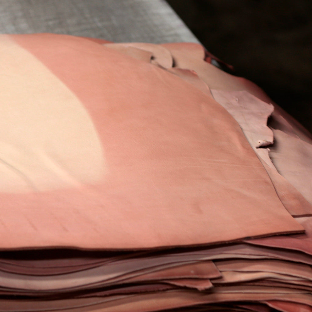 7-9 oz. Double Shoulders Craftsman Grade Veg-Tan Natural Tooling Leather - (Previously sold as Shock Sale)